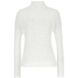 White Polyester Cardigan