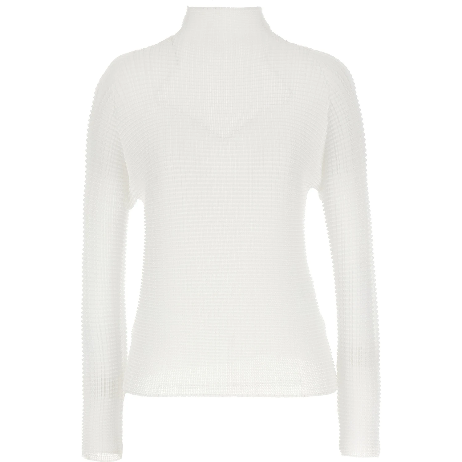 White Polyester Cardigan