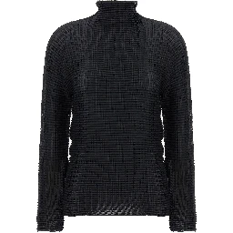 Black Polyester Cardigan