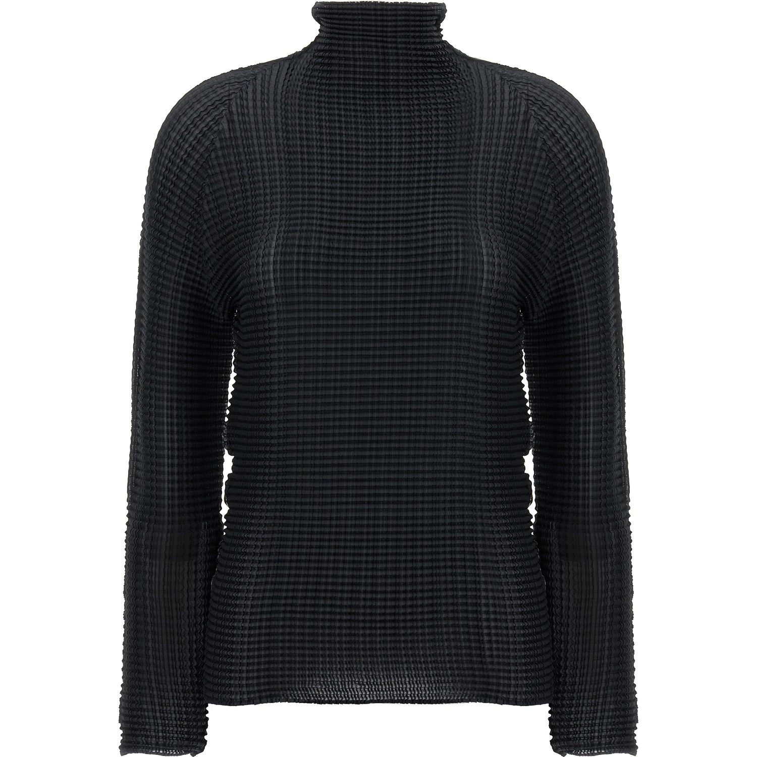 Black Polyester Cardigan