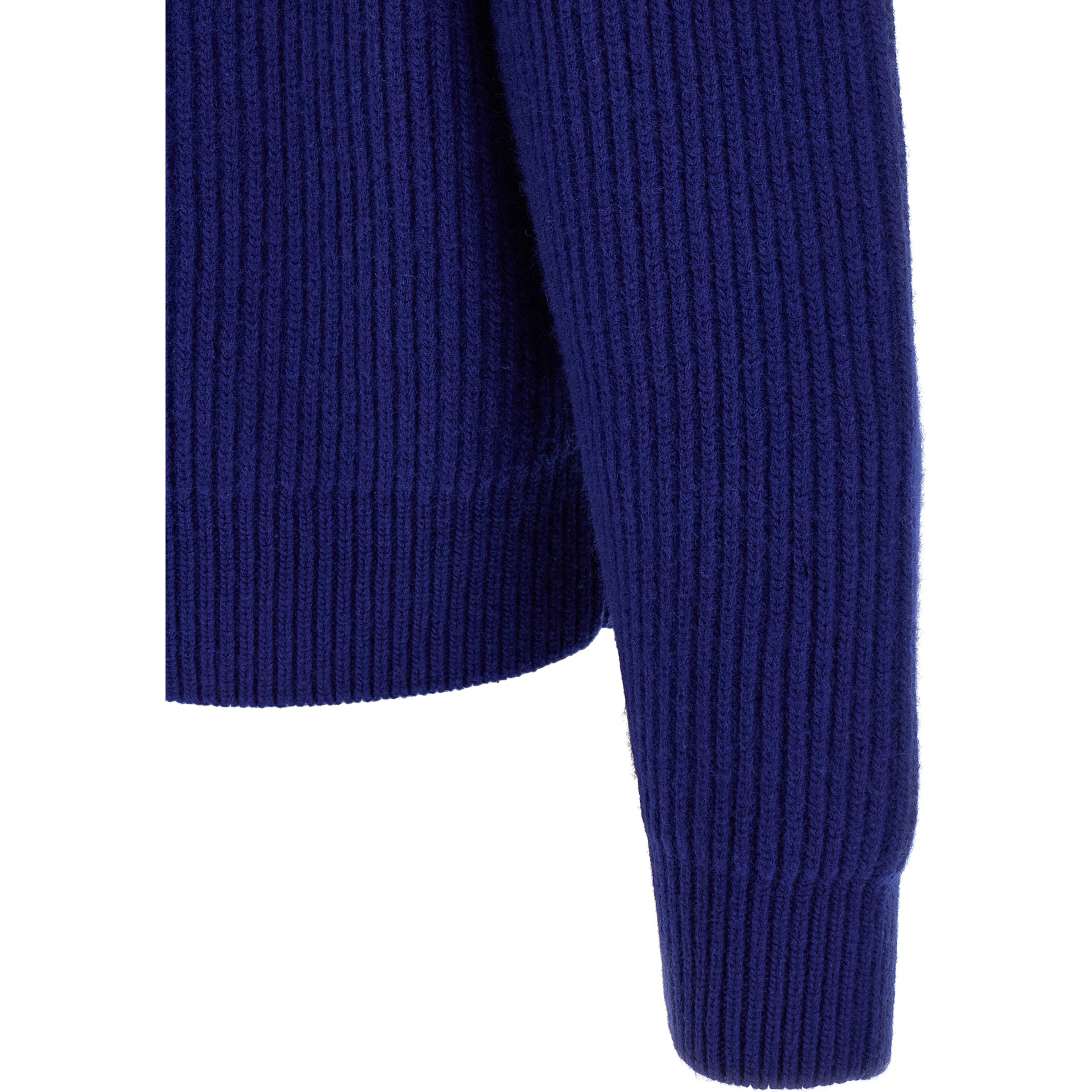 Blue Wool Cardigan