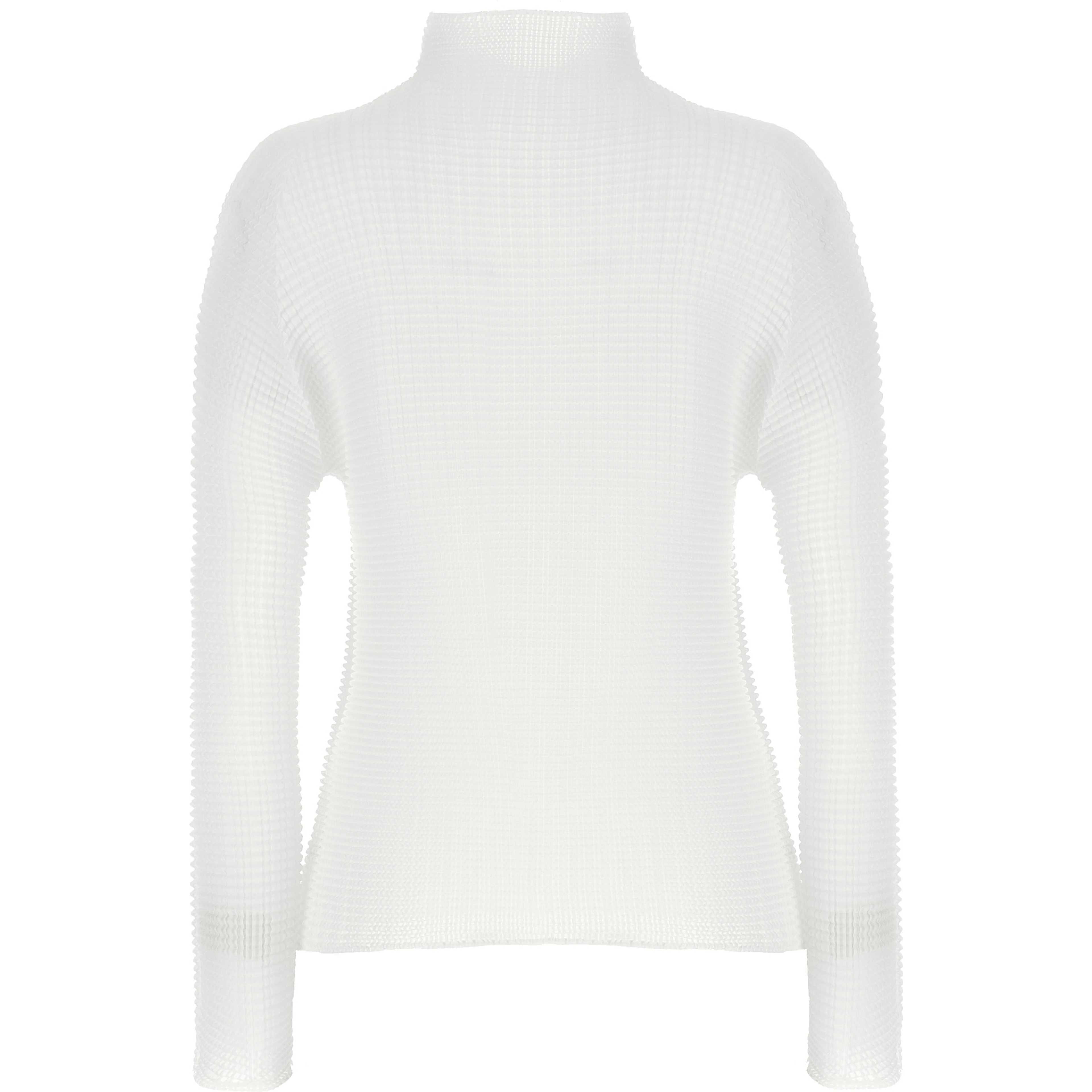 White Polyester Cardigan
