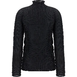 Black Polyester Cardigan