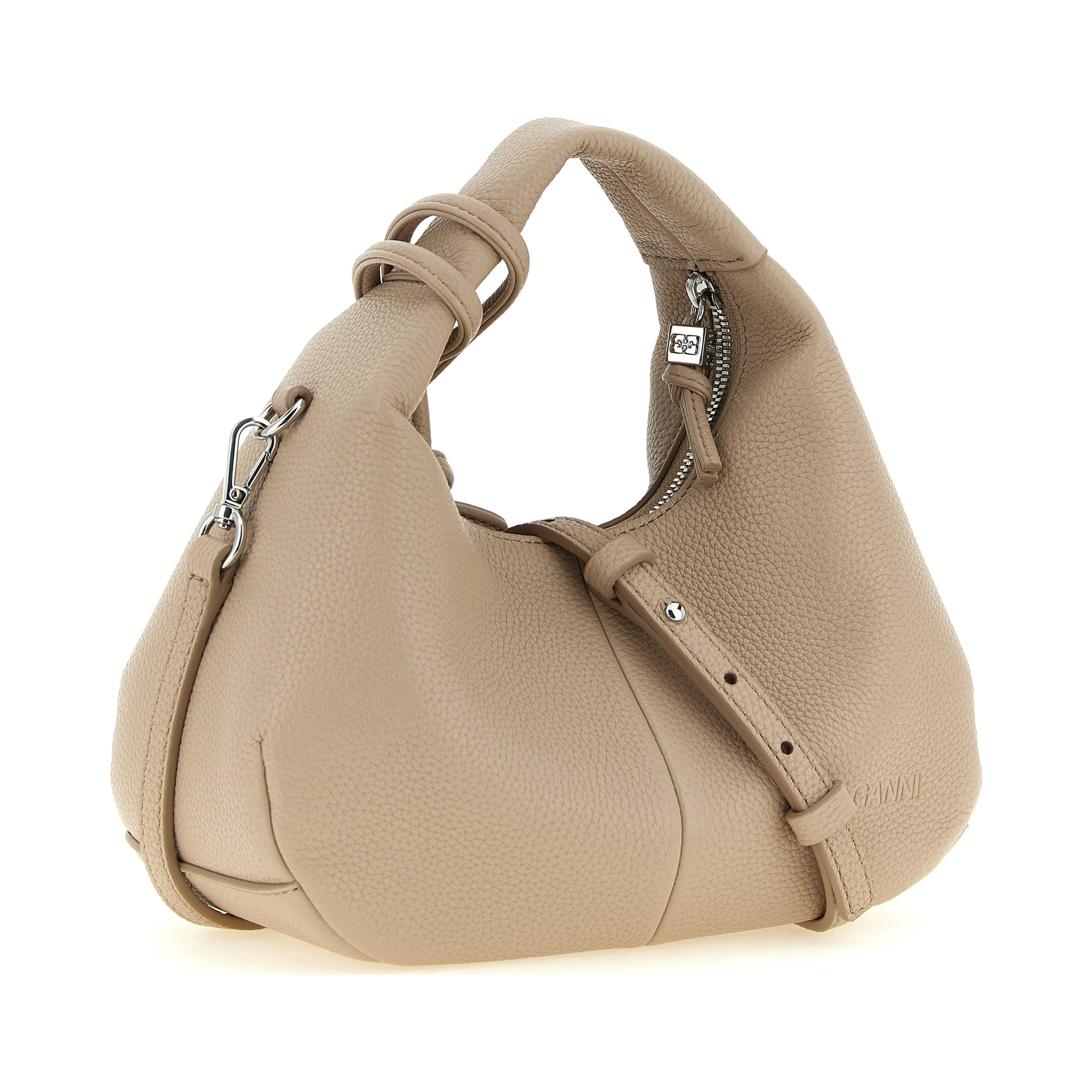 Beige Polyester Handbag
