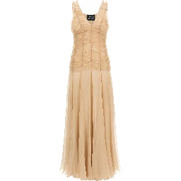 Multicolor Silk Long Dress