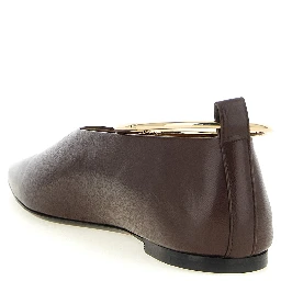 Brown Goatskin Ballet Flats