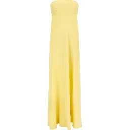 Bicolor Silk Long Dress