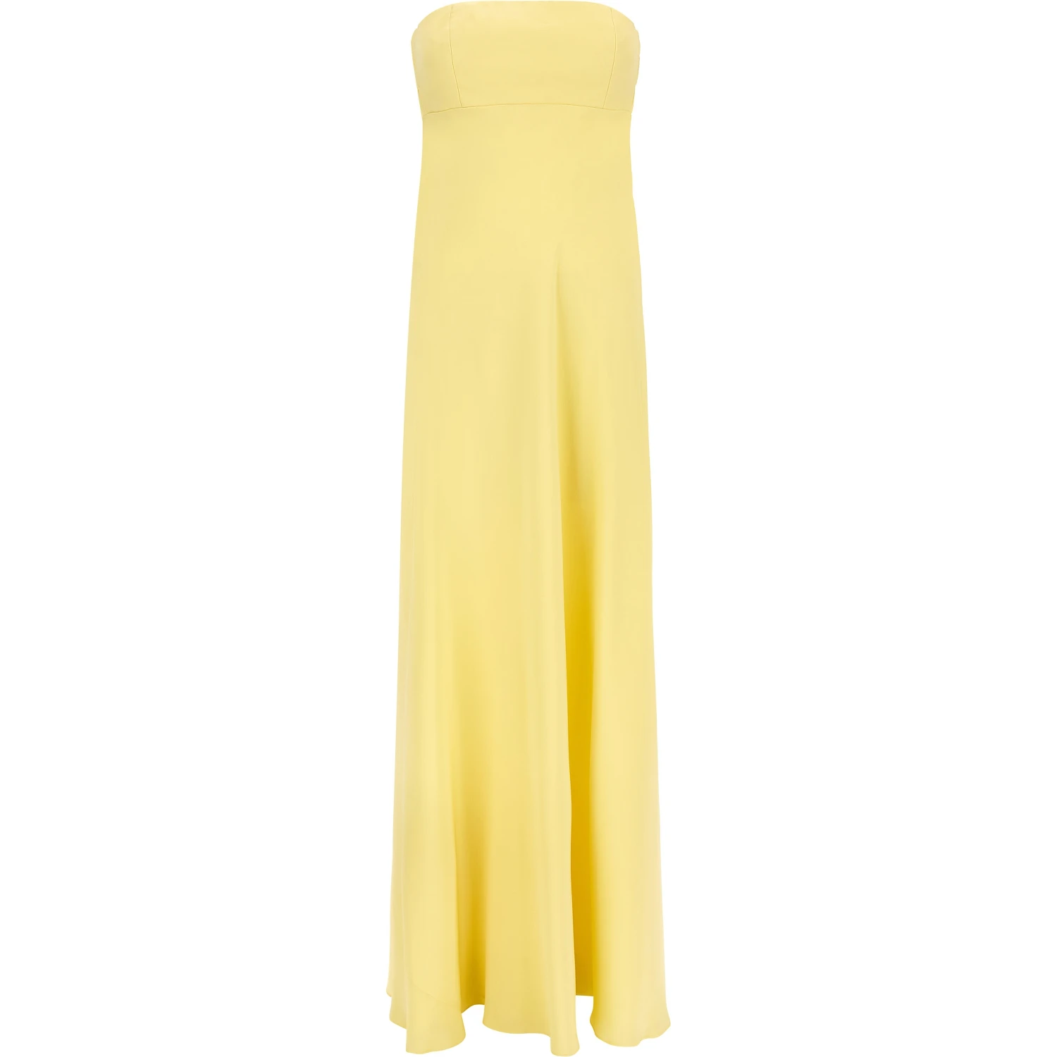 Bicolor Silk Long Dress