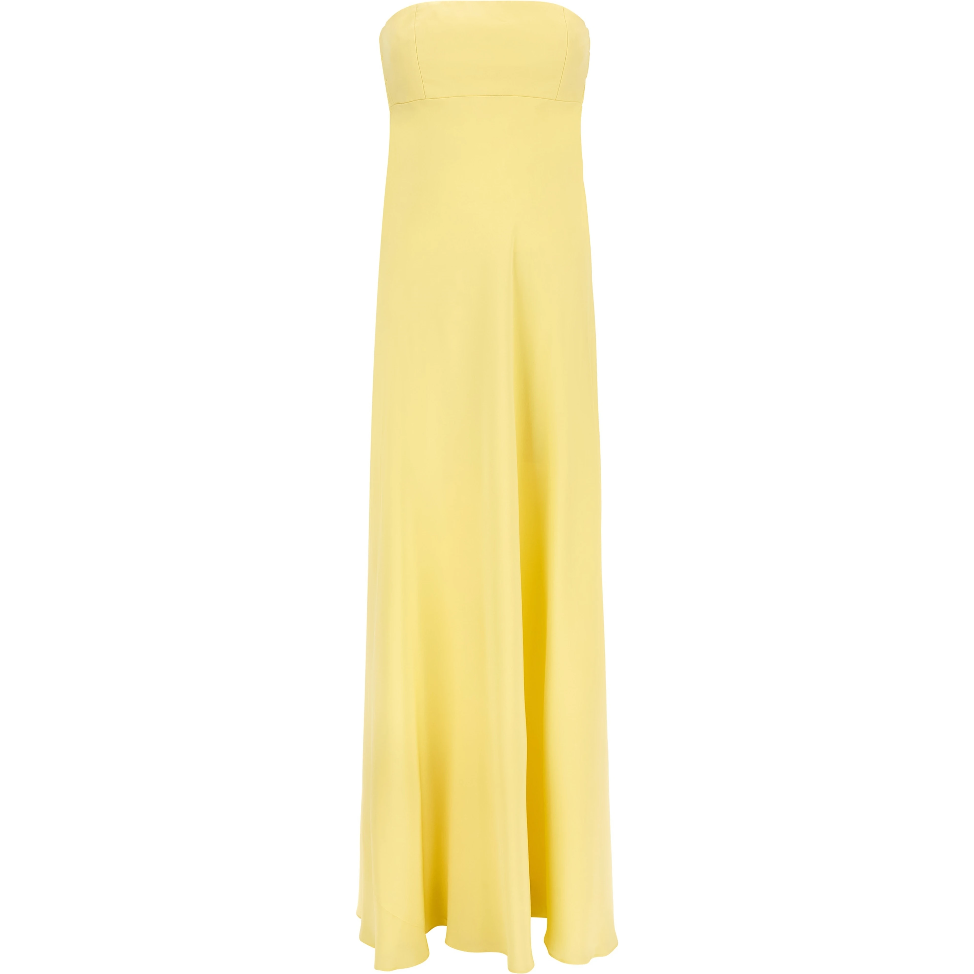 Bicolor Silk Long Dress