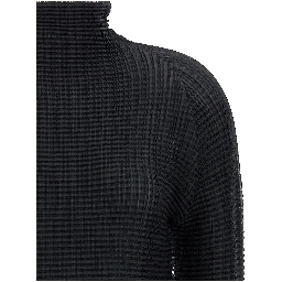 Black Polyester Cardigan