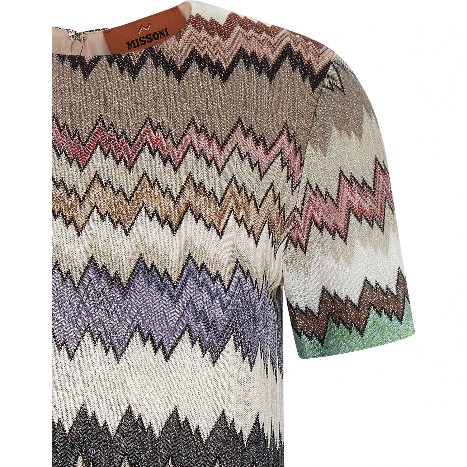 Multicolor Viscose Short Dress