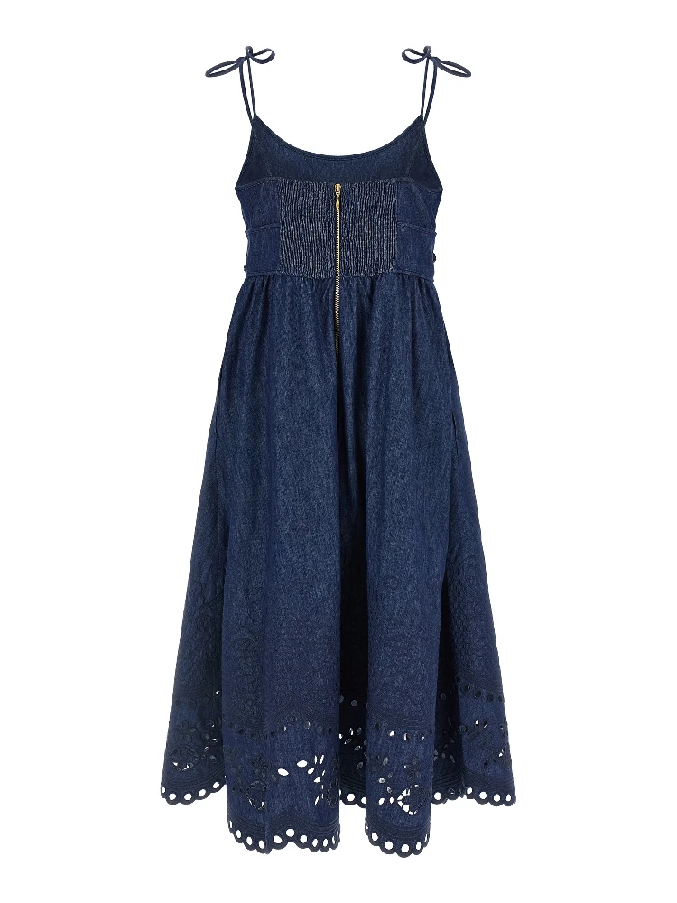 Blue Cotton Midi Dress alternative