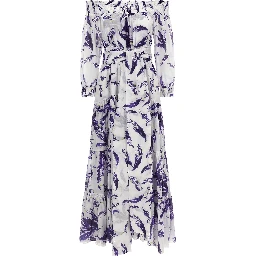 Purple Cotton Long Dress