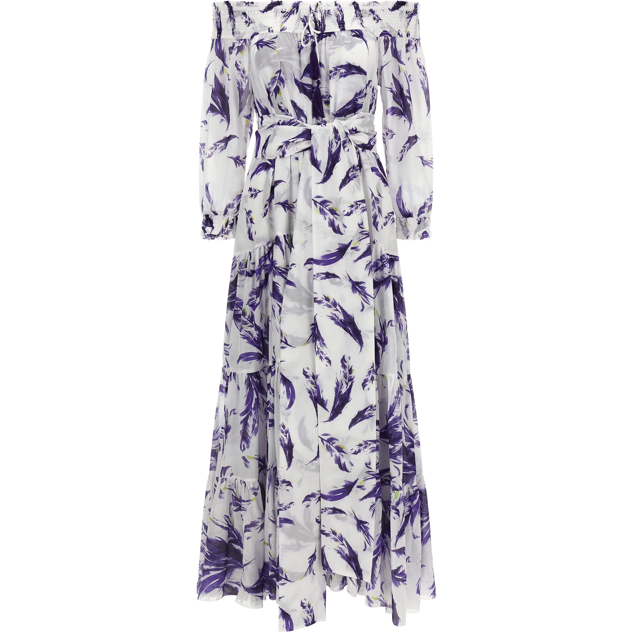 Purple Cotton Long Dress