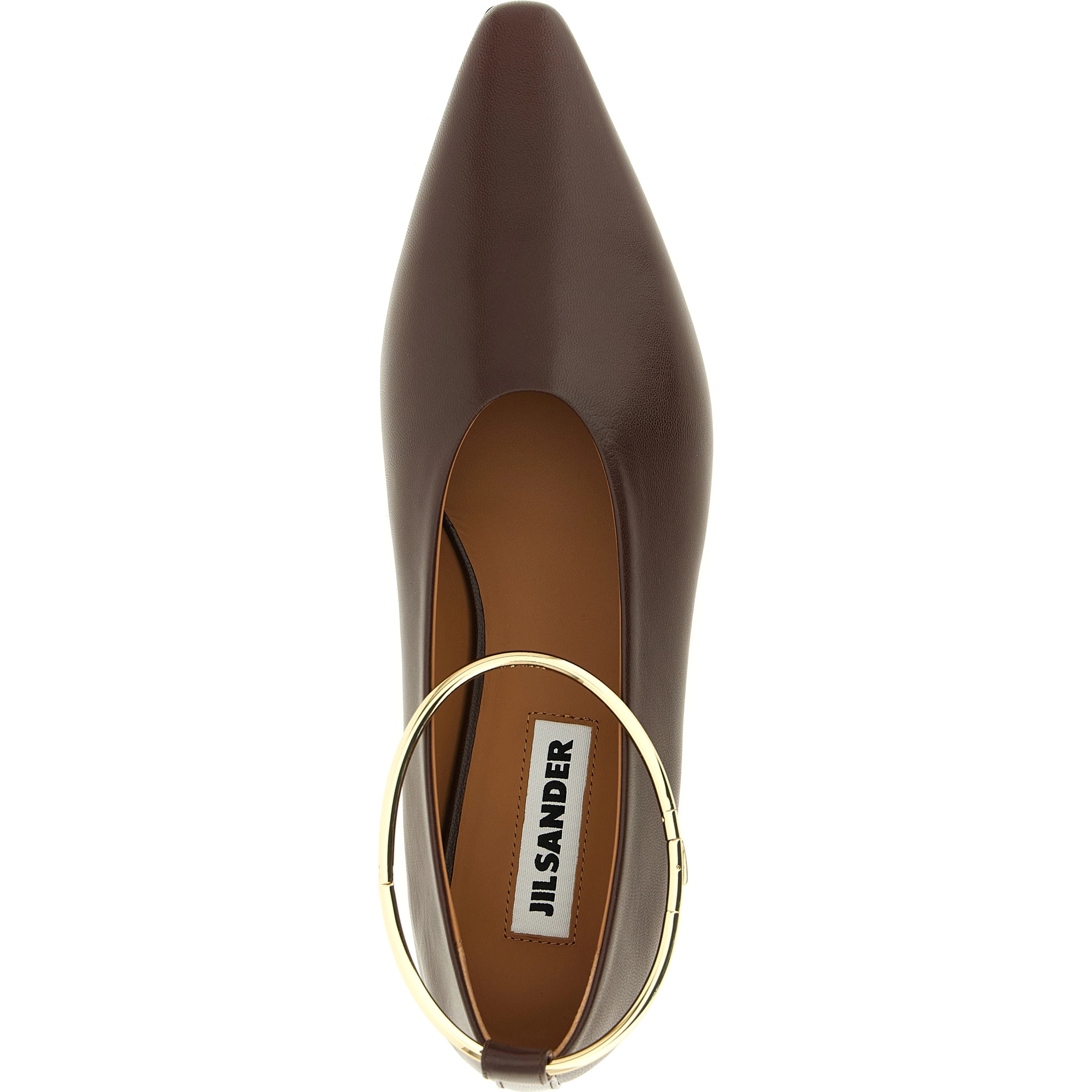 Brown Goatskin Ballet Flats