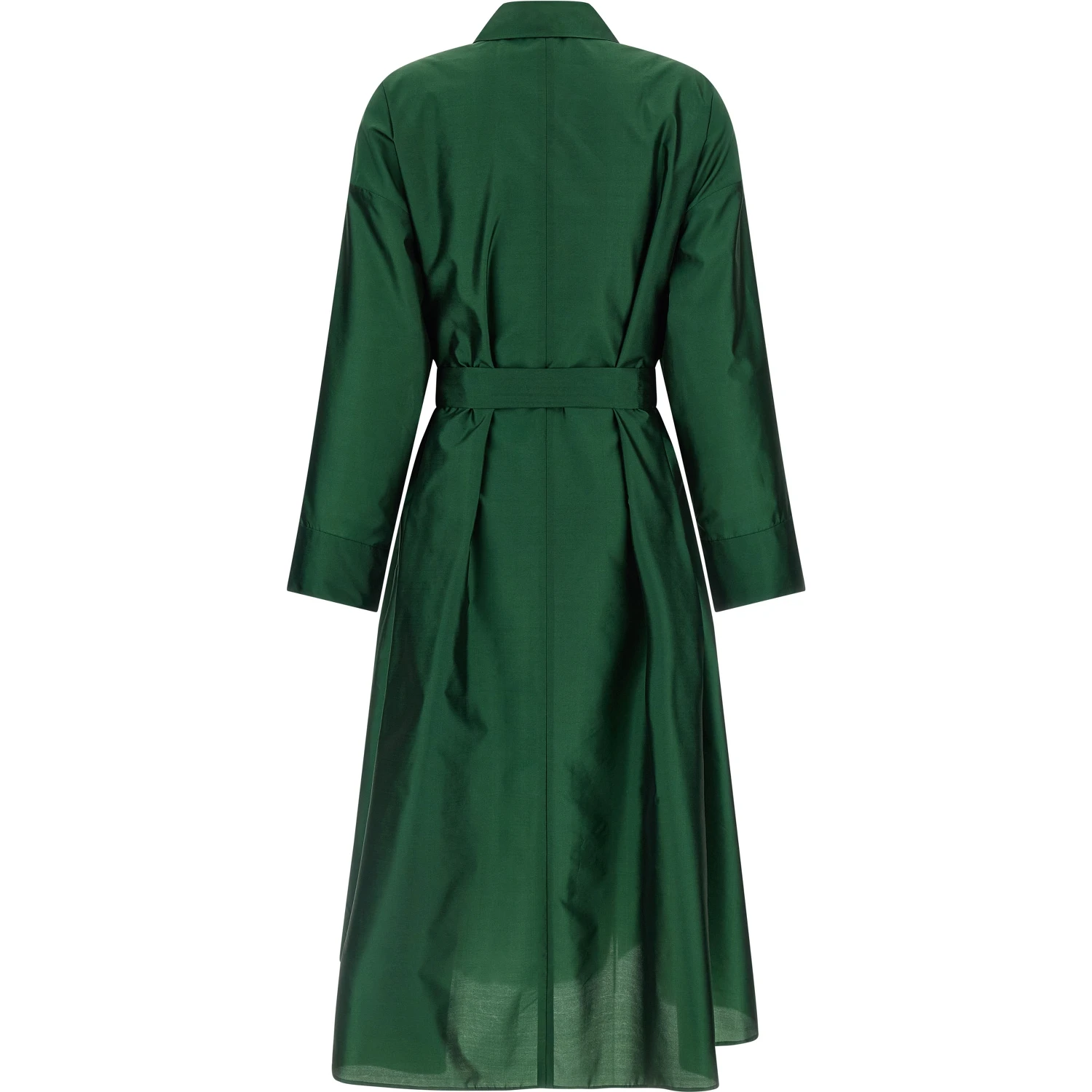 Bicolor Polyester Midi Dress