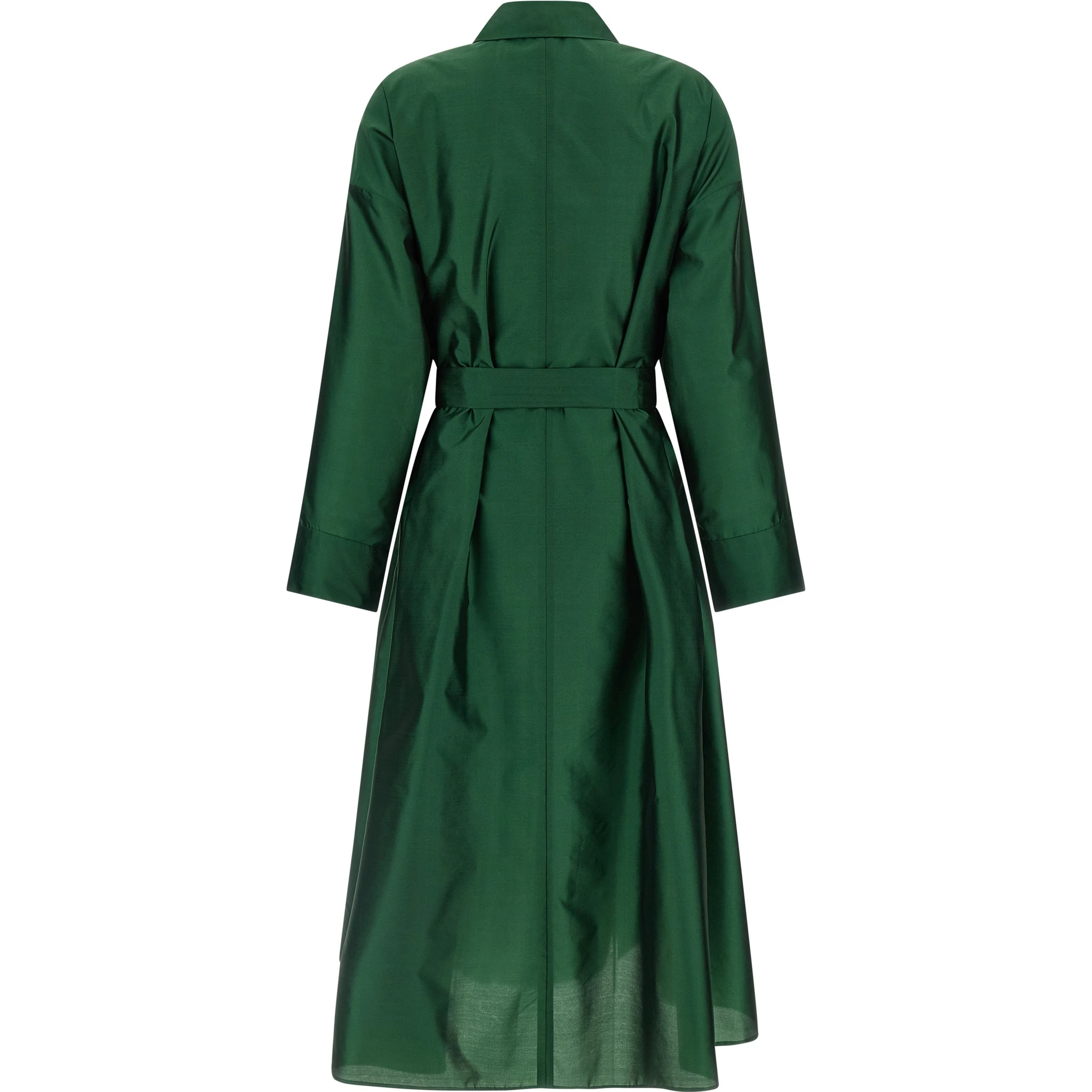 Bicolor Polyester Midi Dress