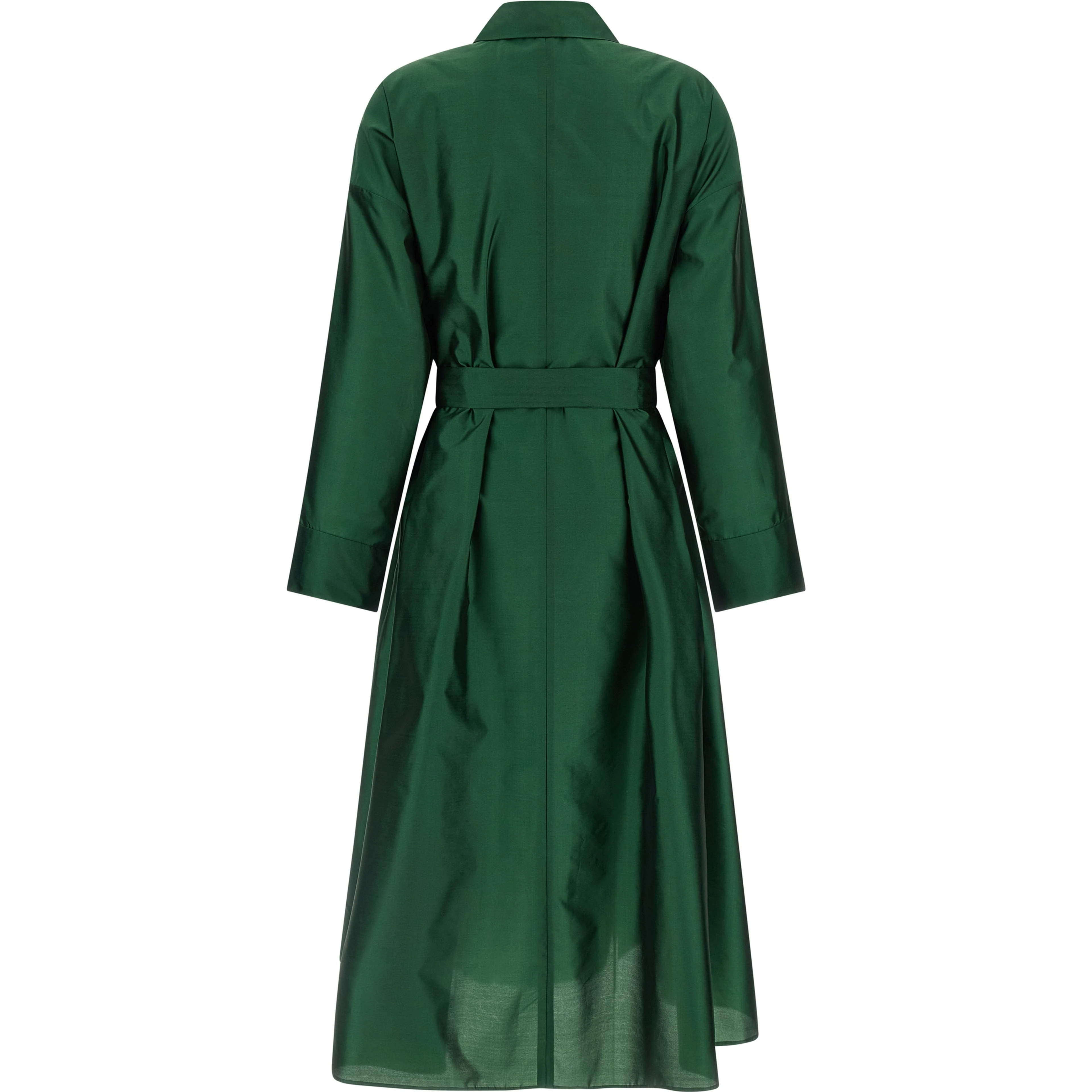 Bicolor Polyester Midi Dress