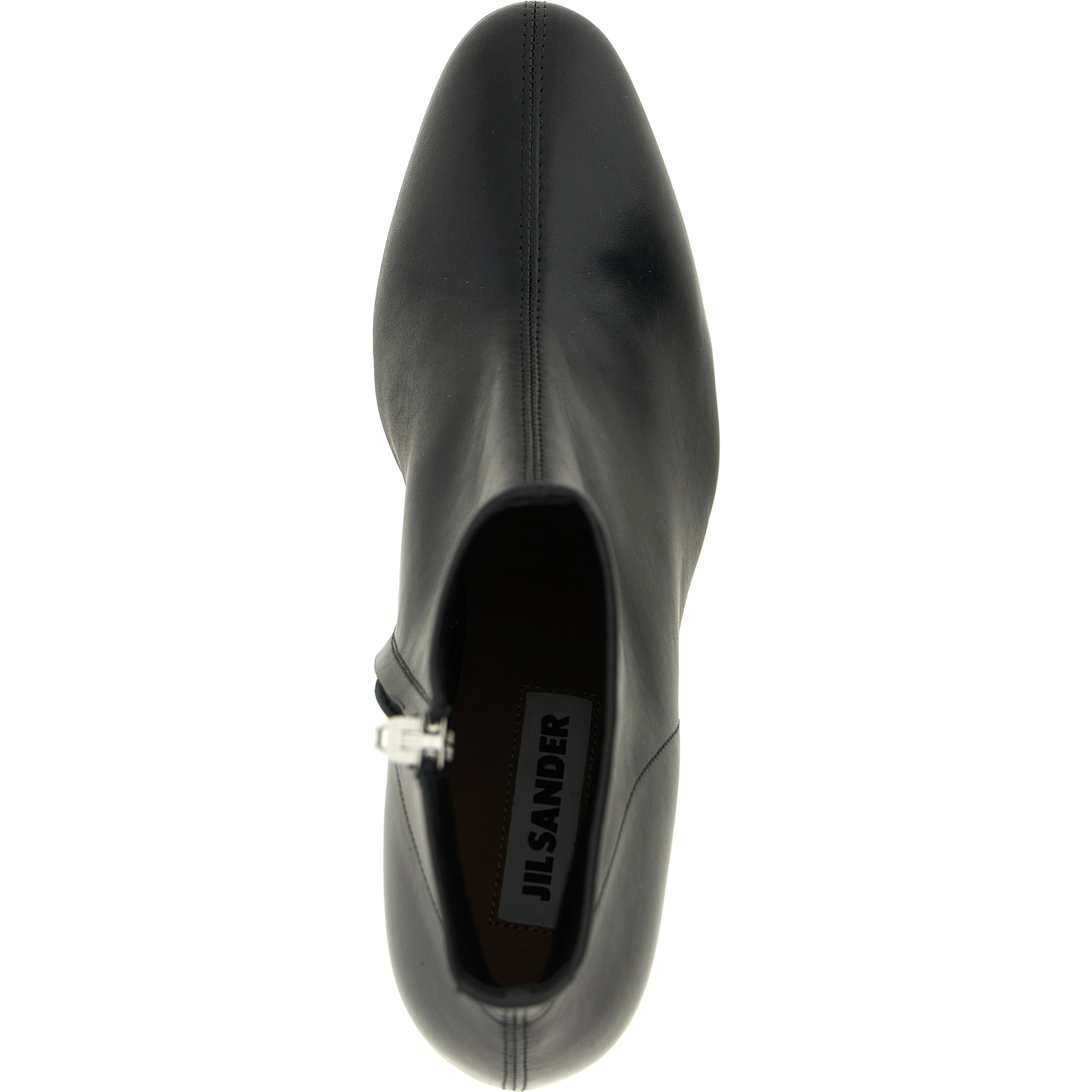 Black Calfskin Ankle Boots