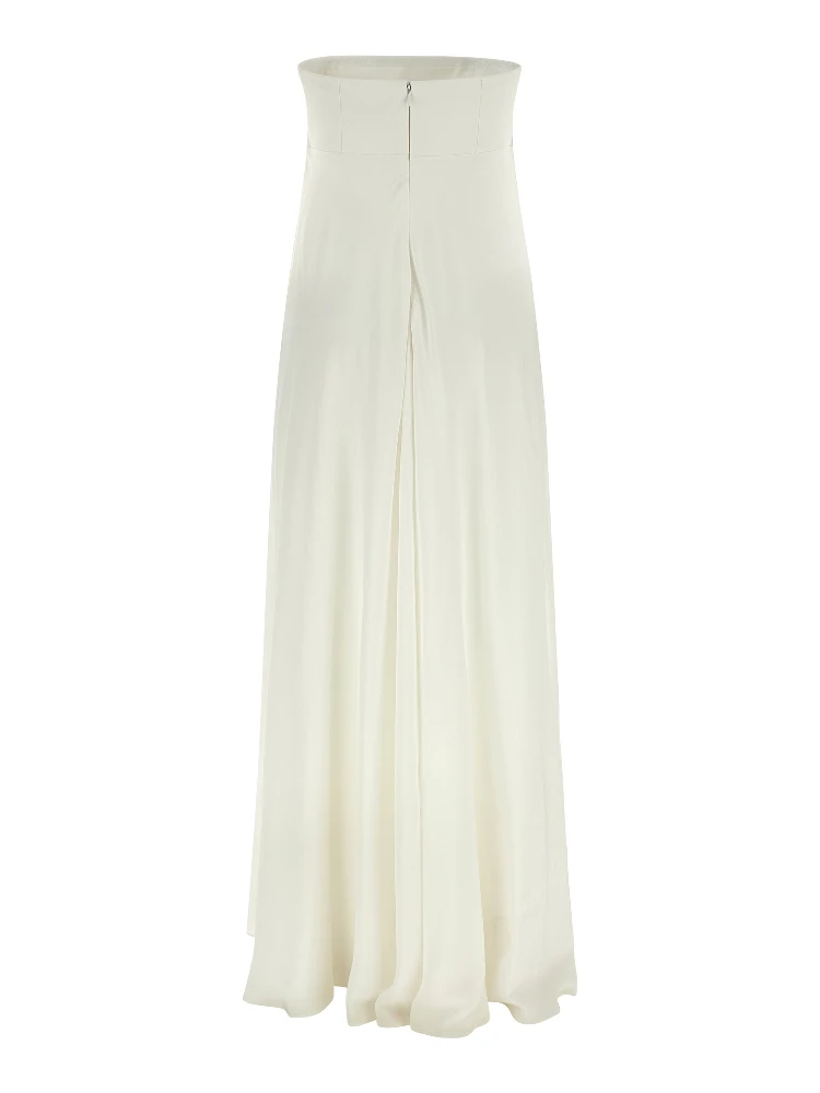 White Silk Long Dress alternative