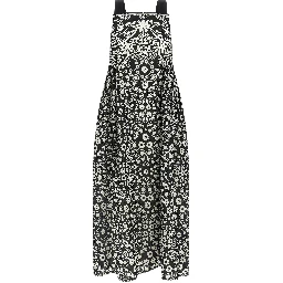 Bicolor Cotton Long Dress