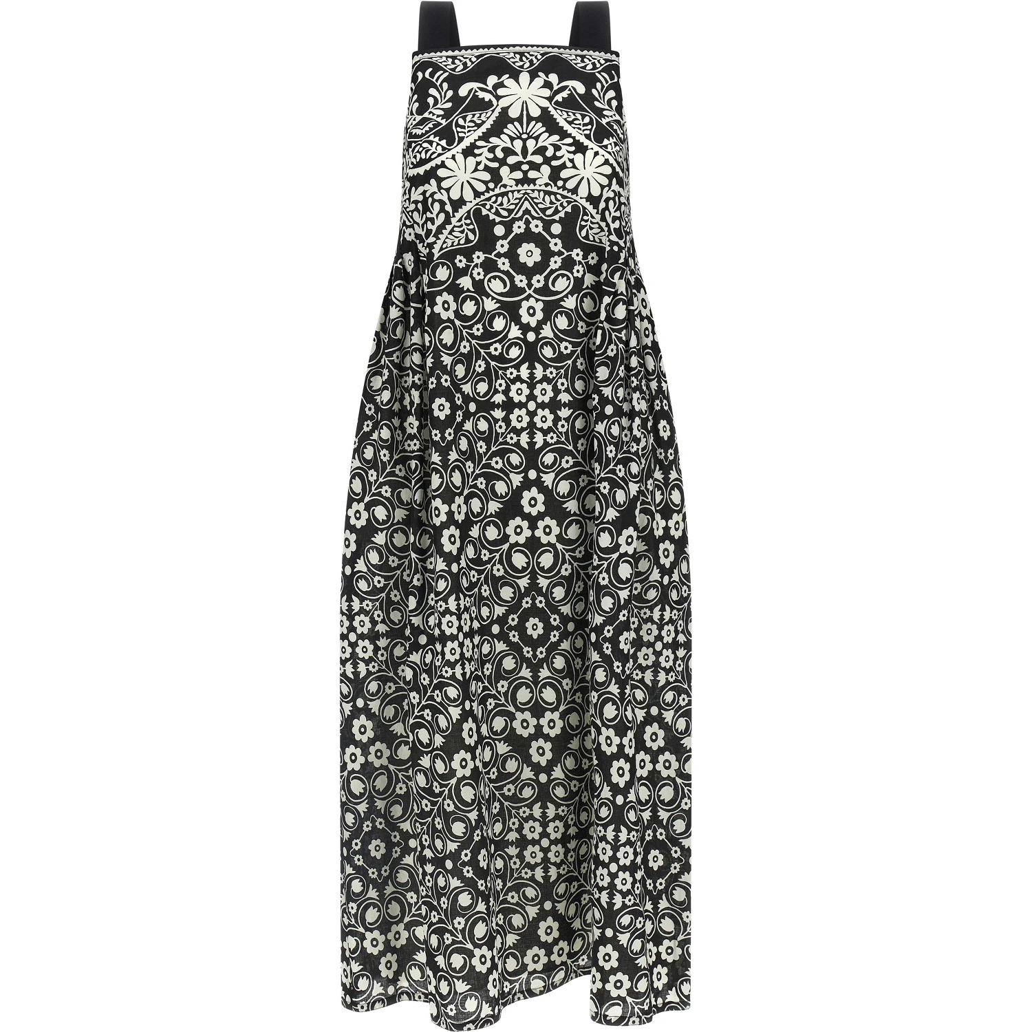 Bicolor Cotton Long Dress