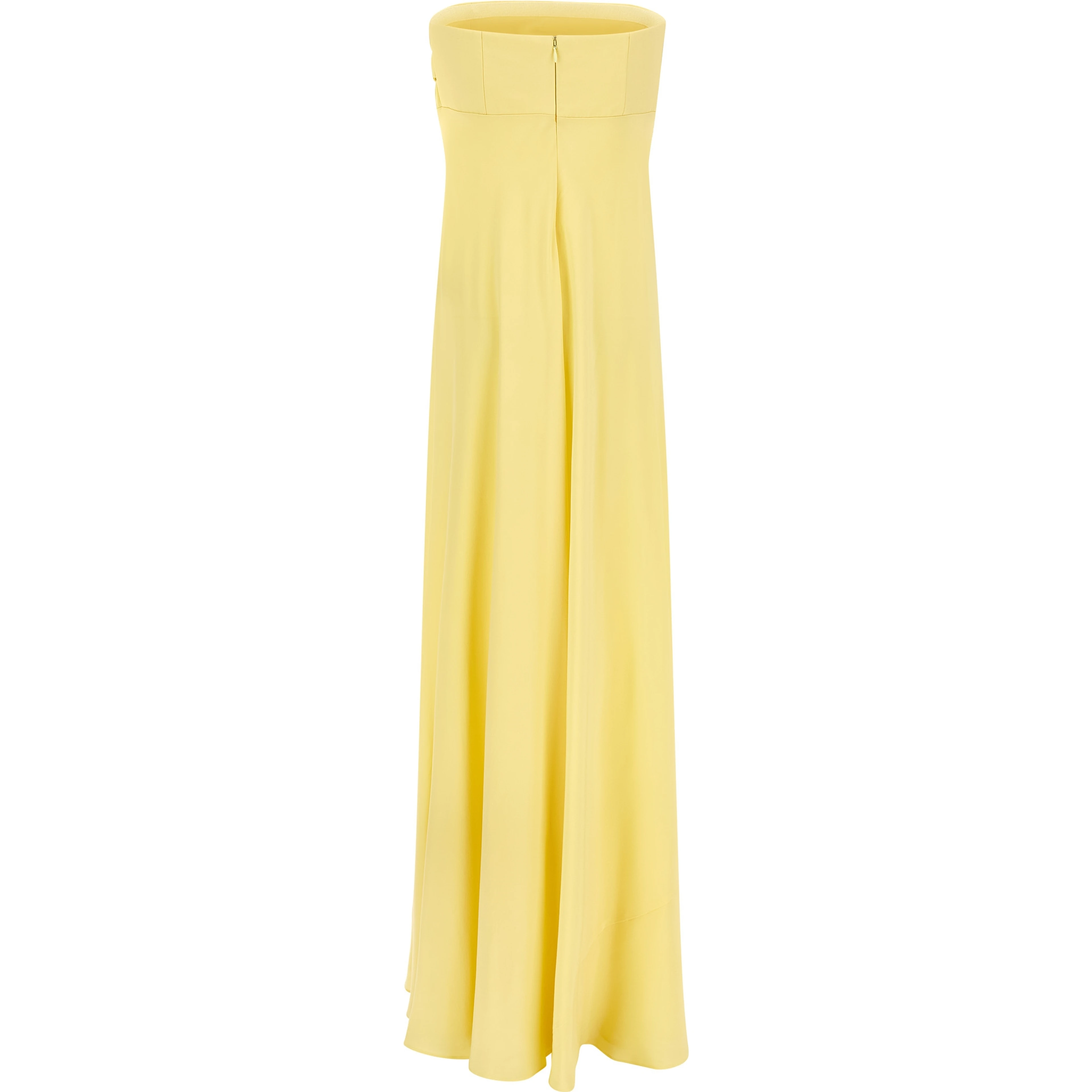Bicolor Silk Long Dress