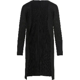 Black Polyester Cardigan