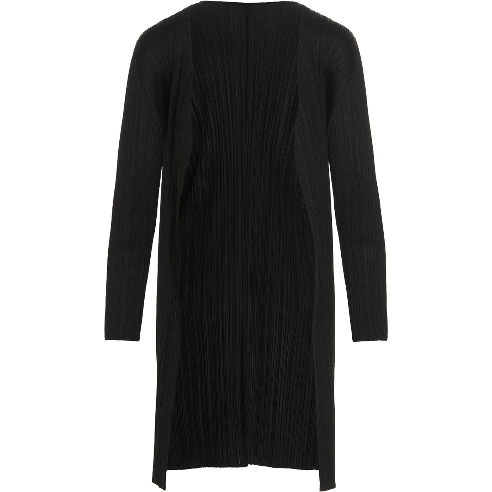 Black Polyester Cardigan