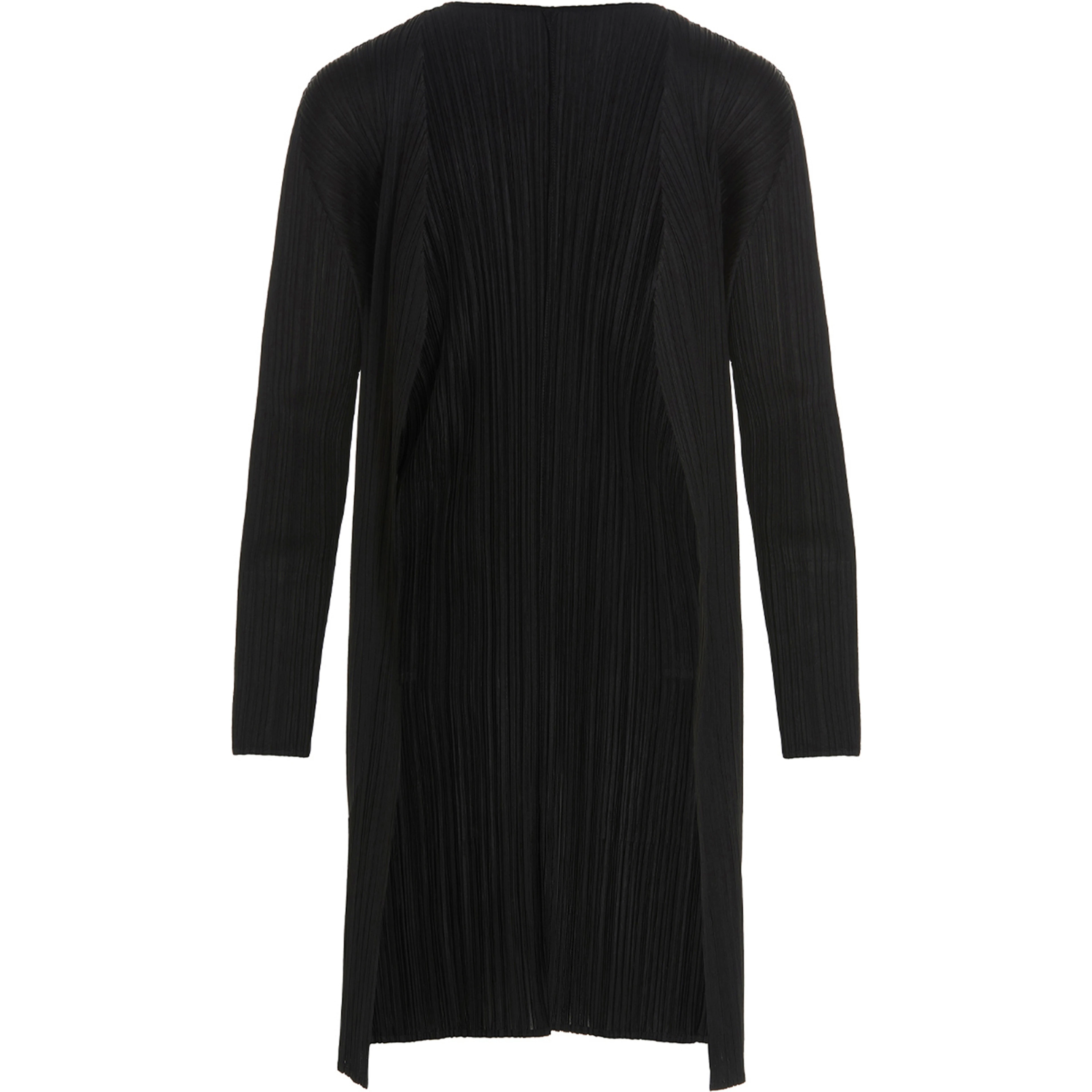 Black Polyester Cardigan