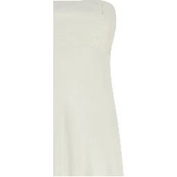 White Silk Long Dress