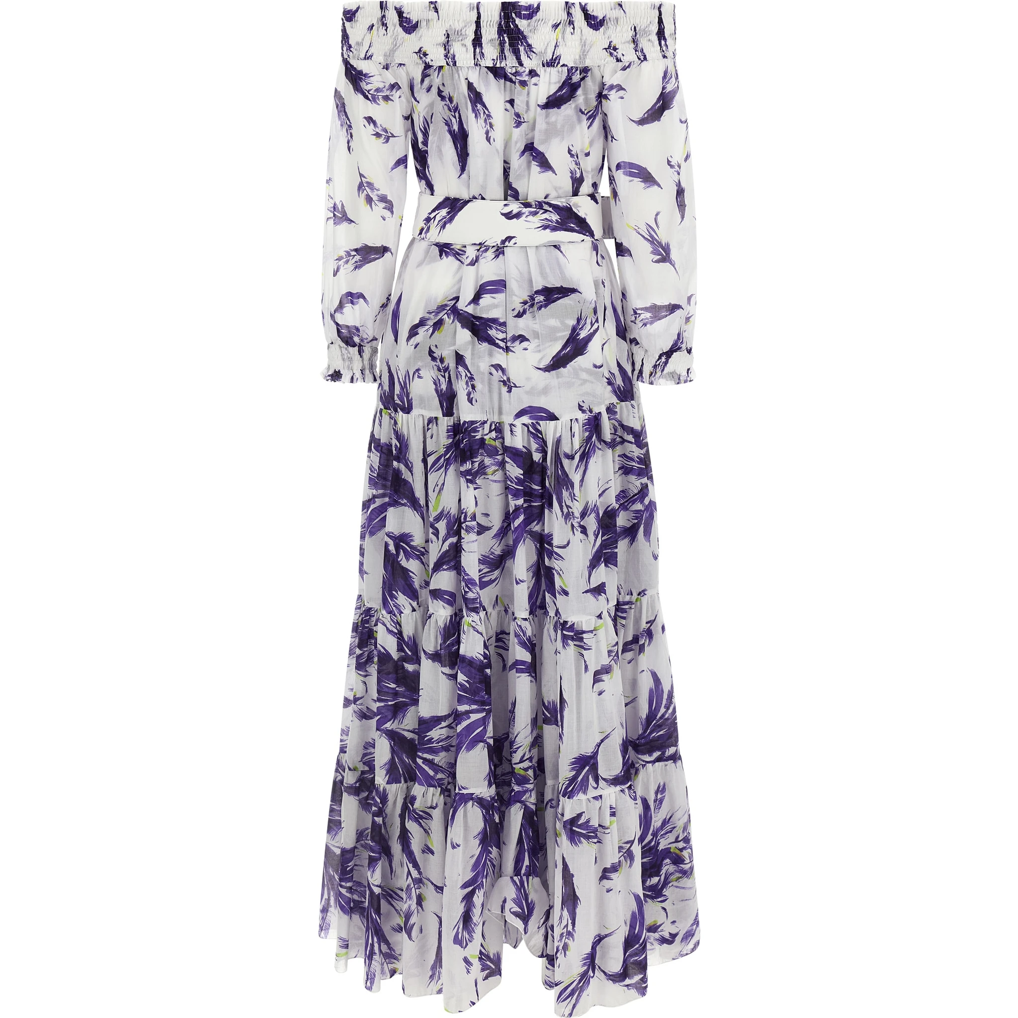 Purple Cotton Long Dress