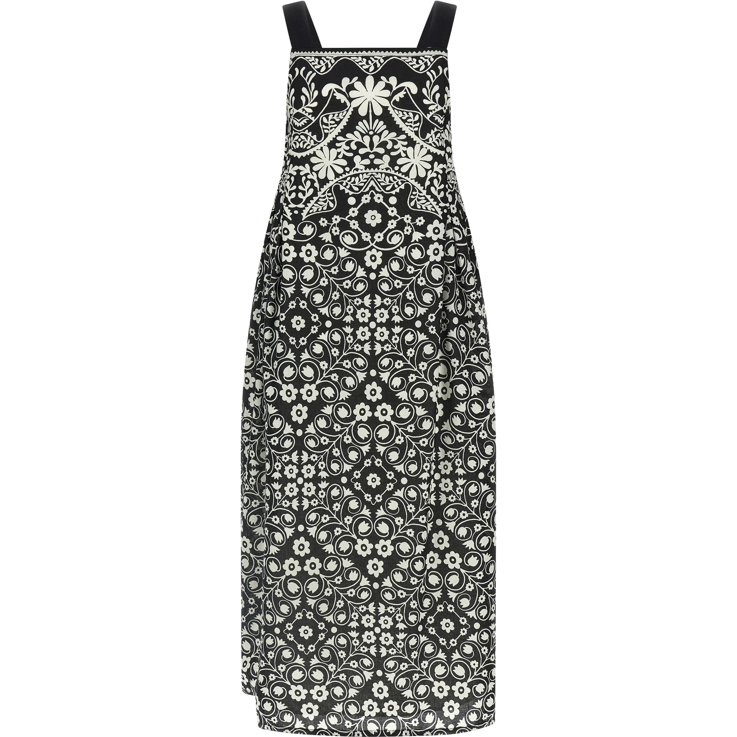 Bicolor Cotton Long Dress