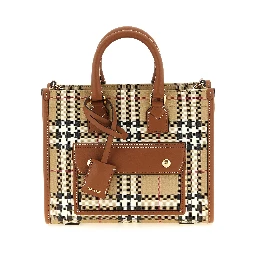 Beige Polyethylene Tote Bag