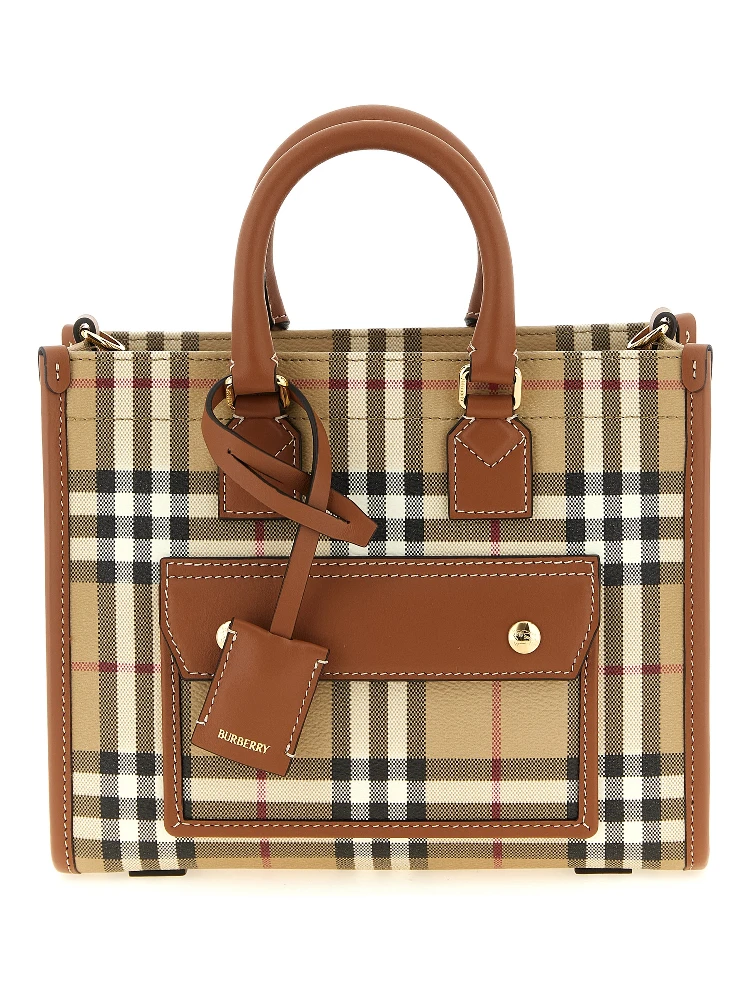 Beige Polyethylene Tote Bag