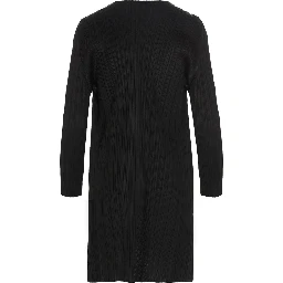 Black Polyester Cardigan