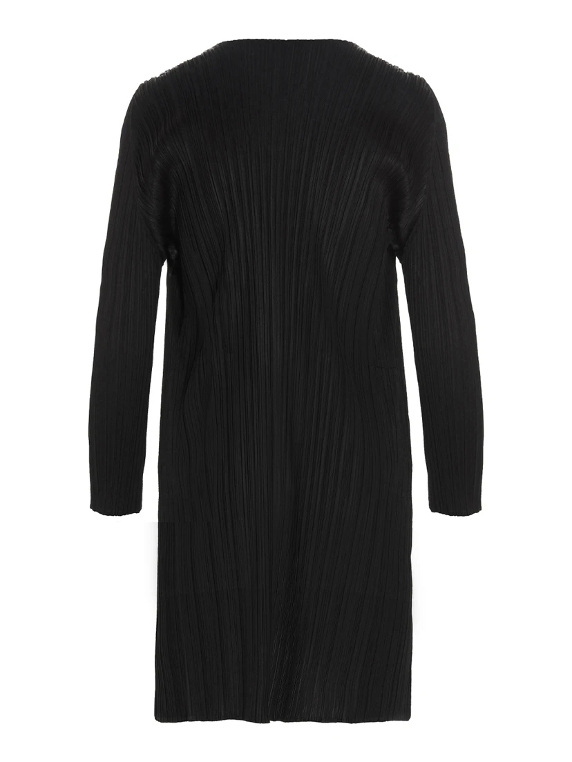 Black Polyester Cardigan