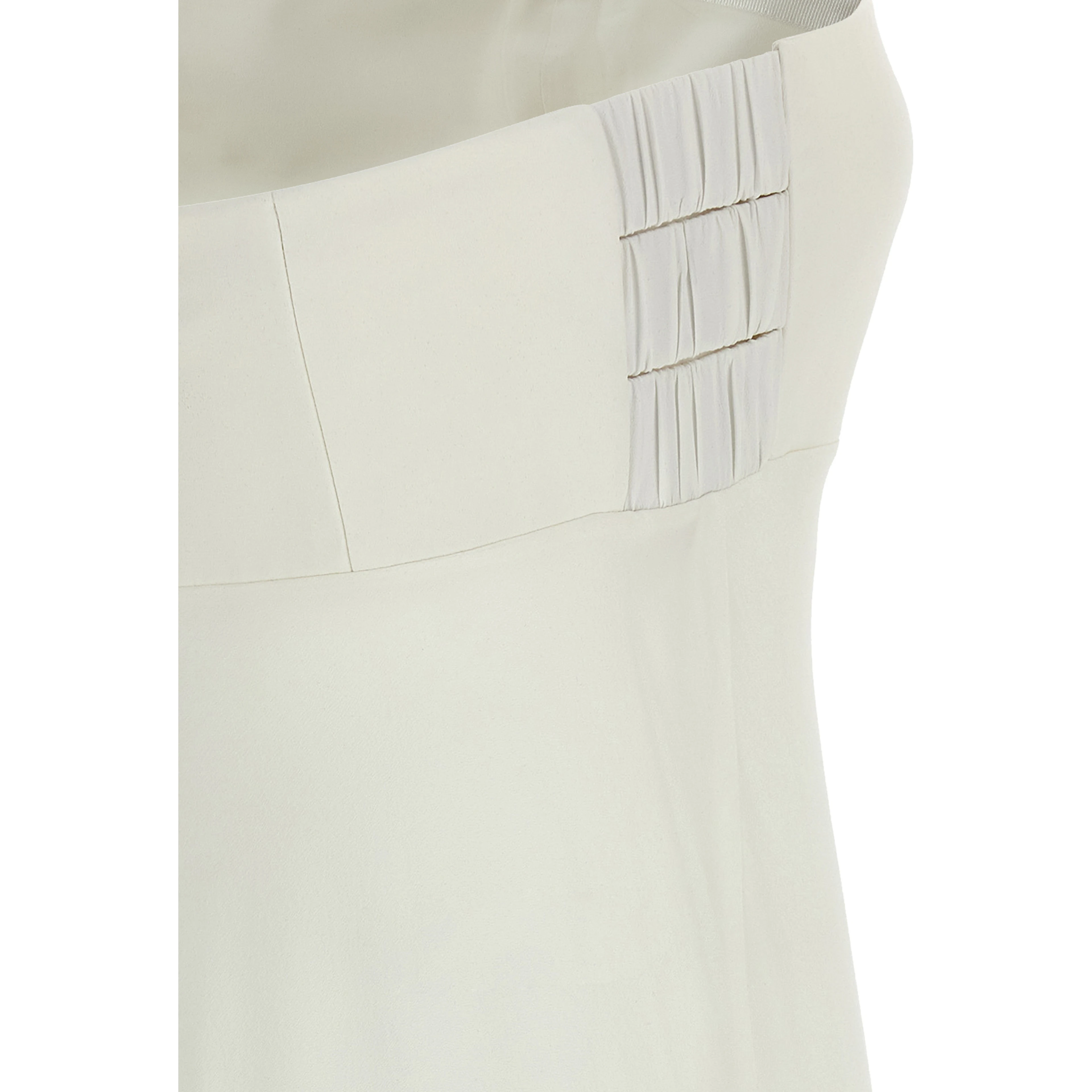 White Silk Long Dress