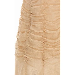 Multicolor Silk Long Dress