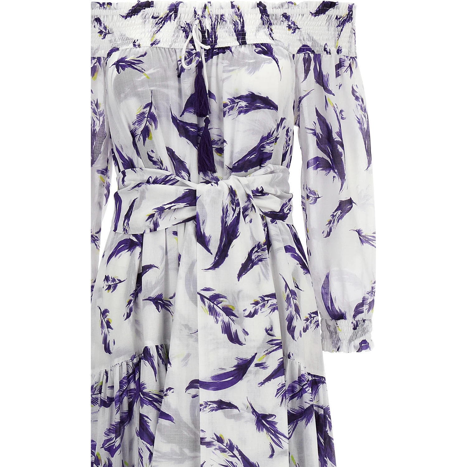 Purple Cotton Long Dress