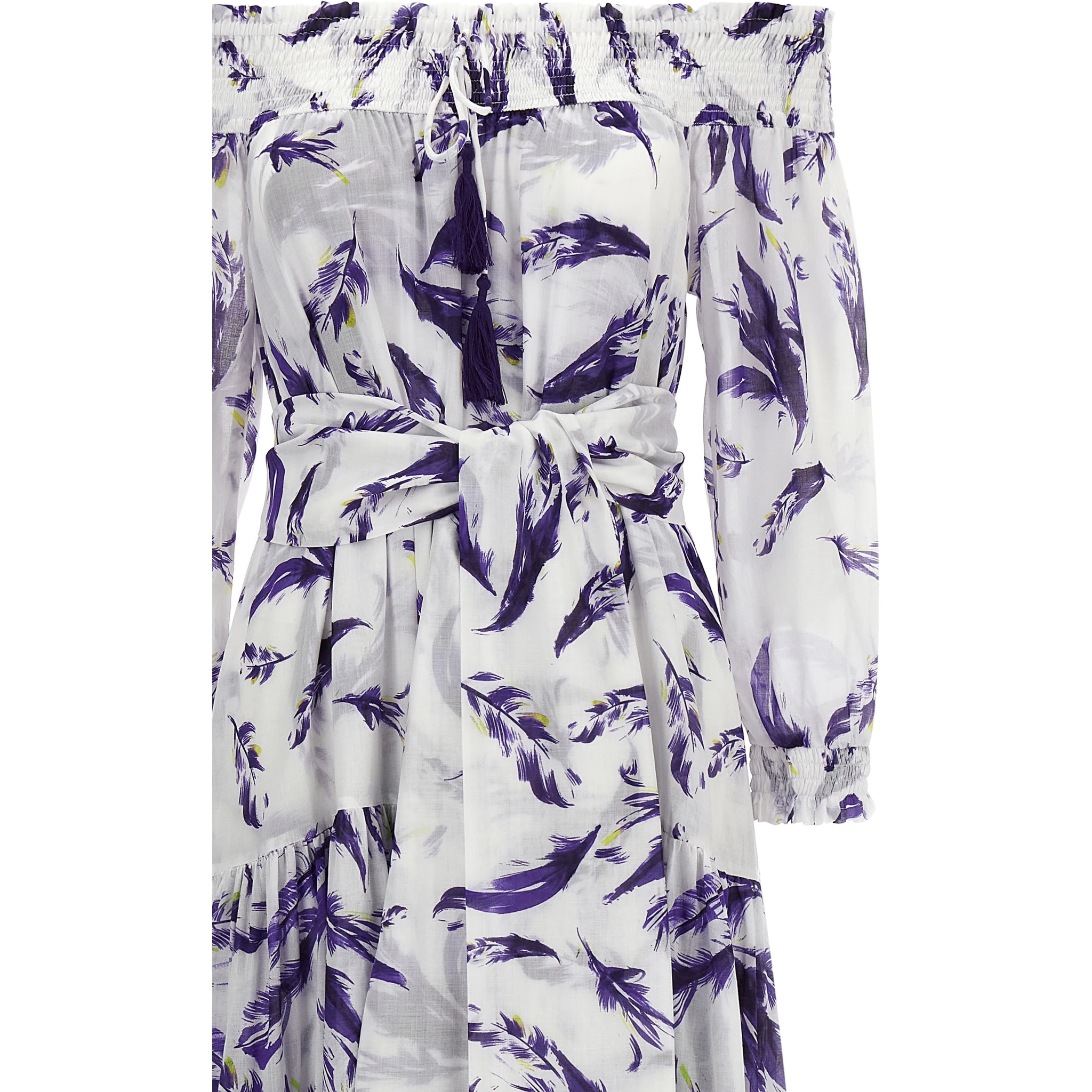 Purple Cotton Long Dress
