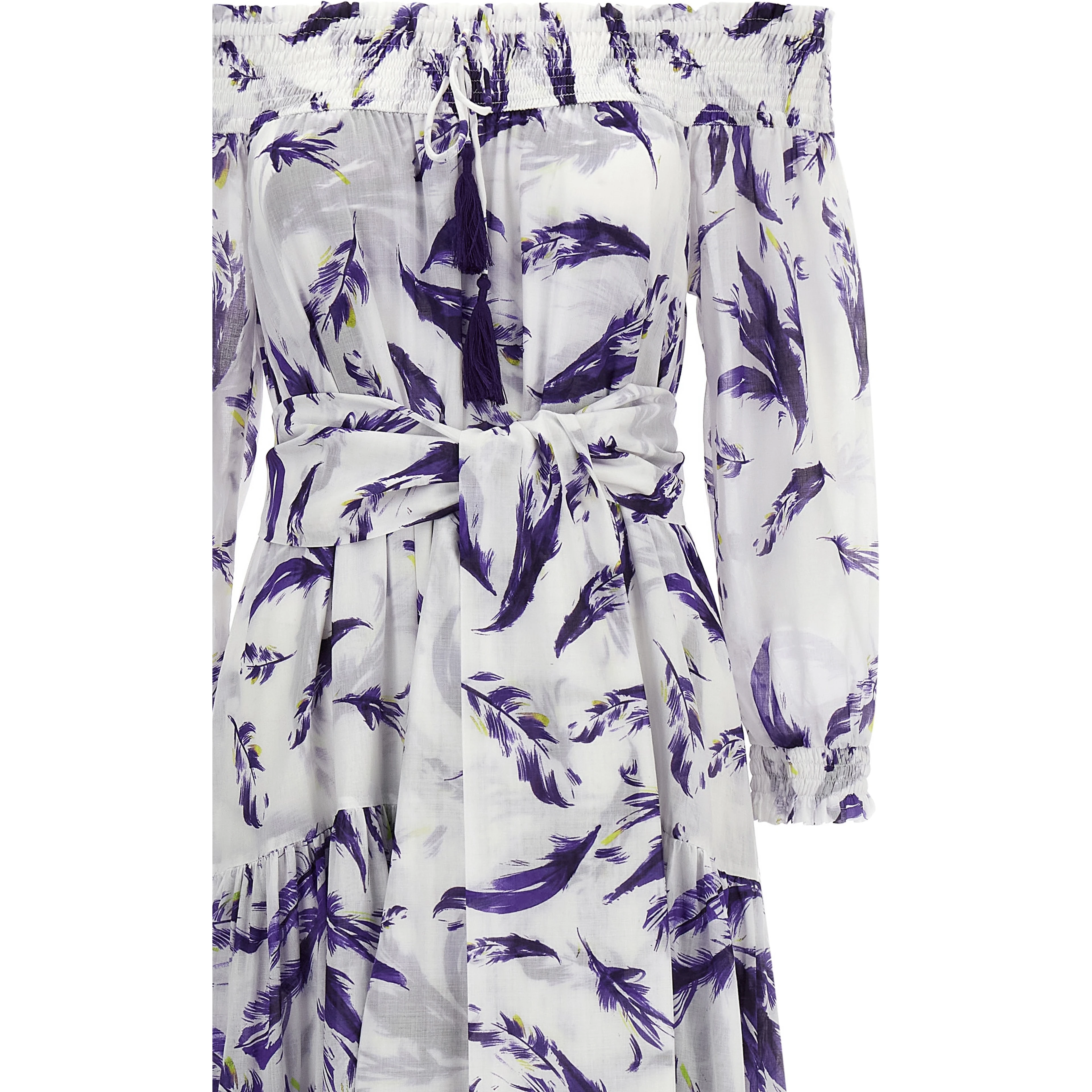 Purple Cotton Long Dress
