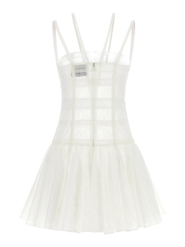 White Polyamide Short Dress alternative