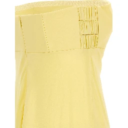 Bicolor Silk Long Dress