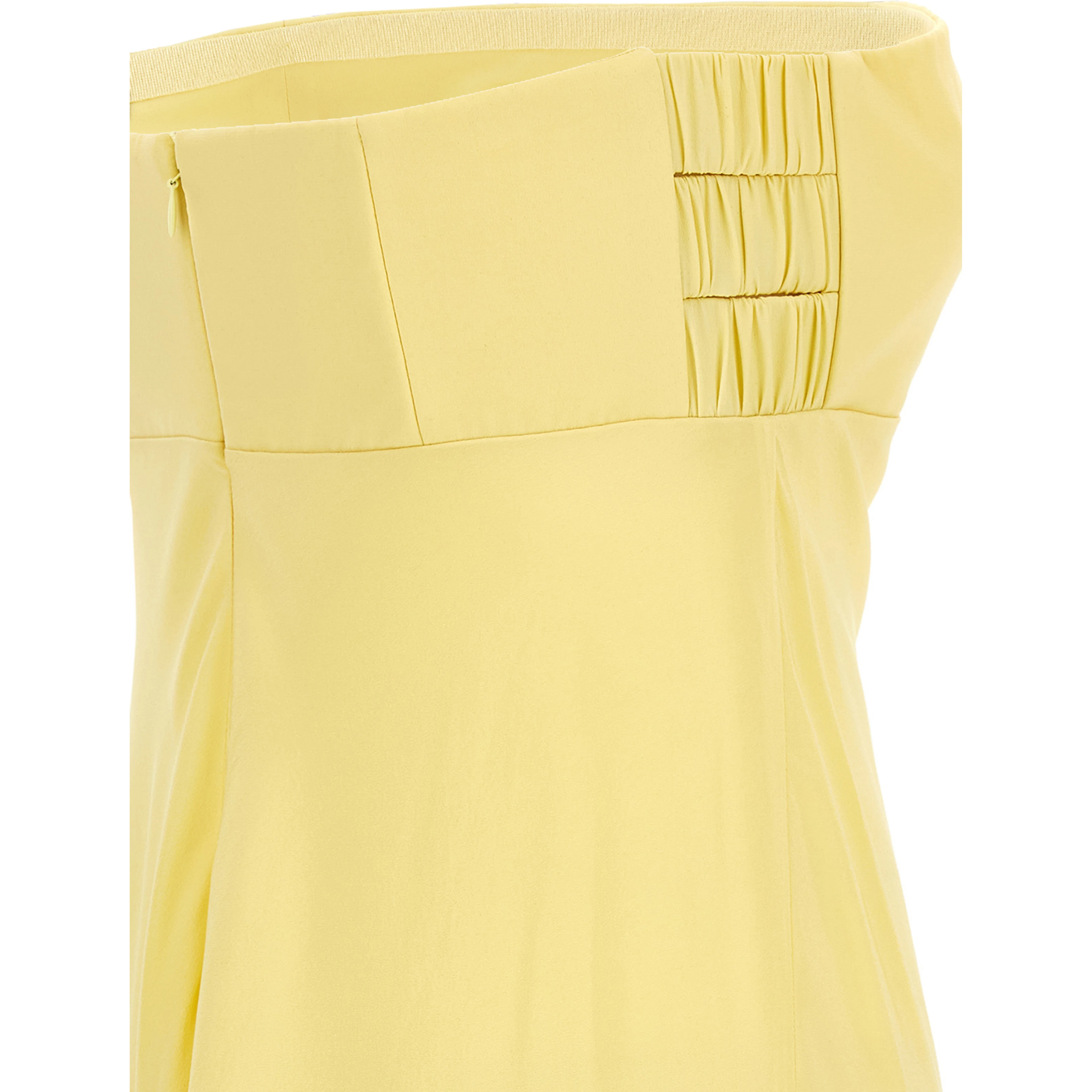 Bicolor Silk Long Dress