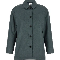 Gray Cotton Blouse