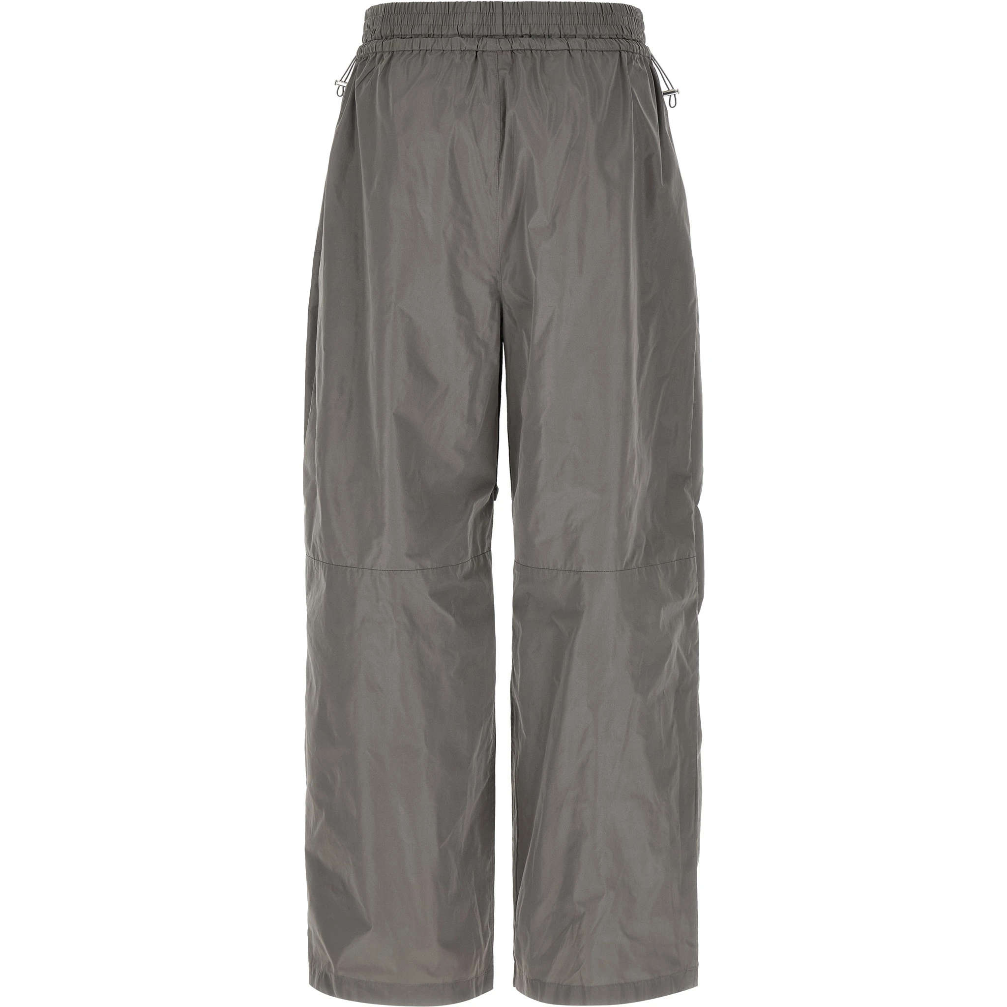 Gray Polyester Athletic Pants