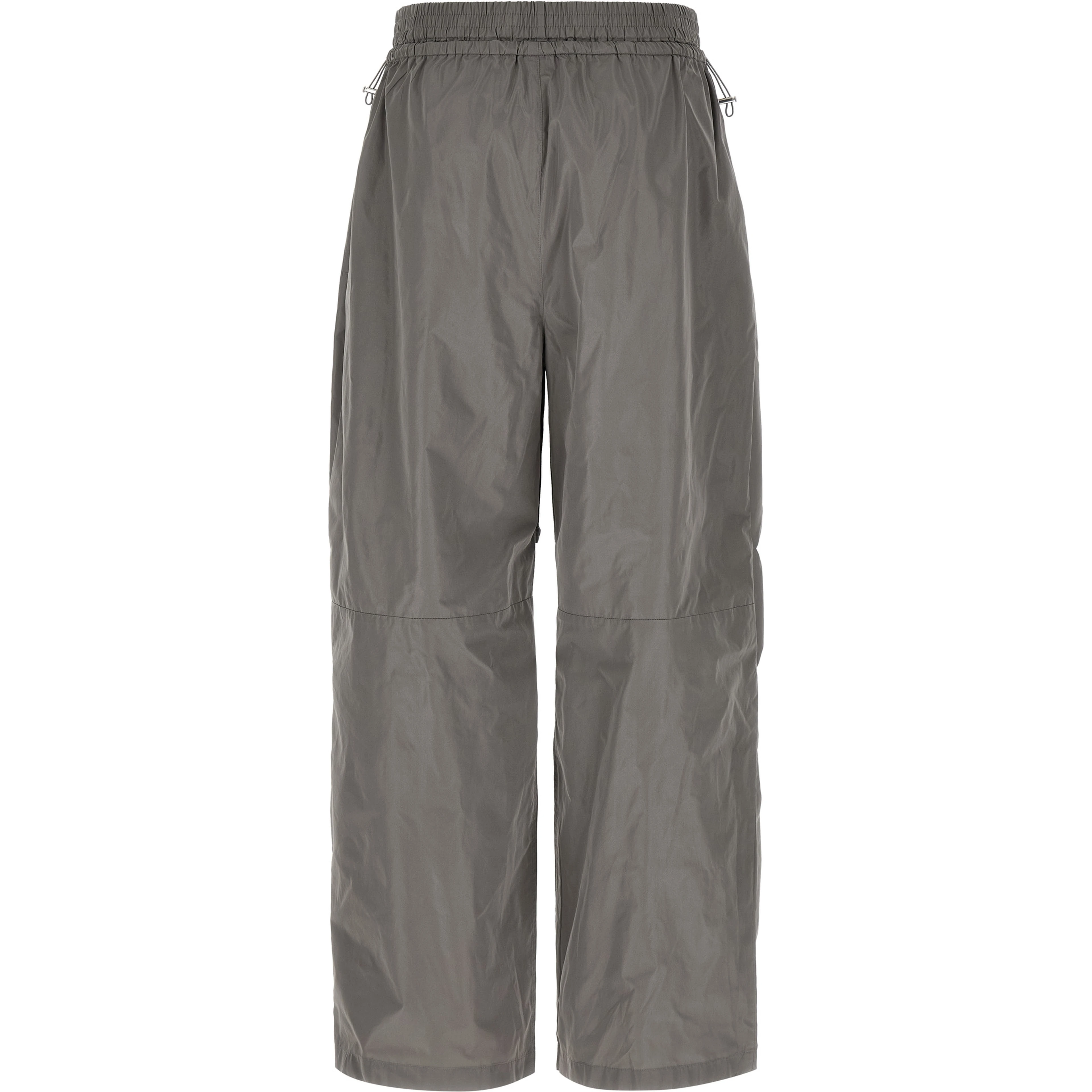 Gray Polyester Athletic Pants