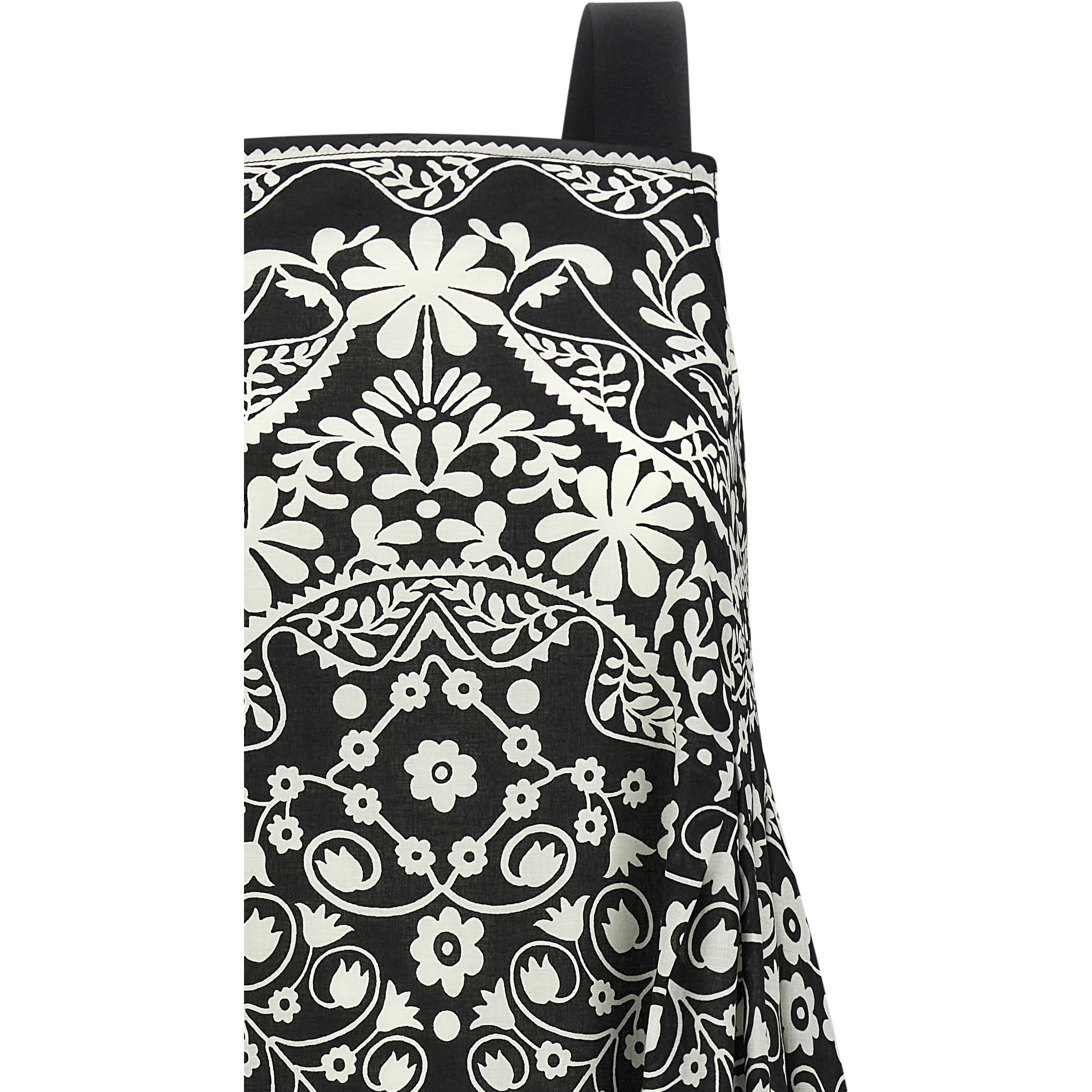 Bicolor Cotton Long Dress