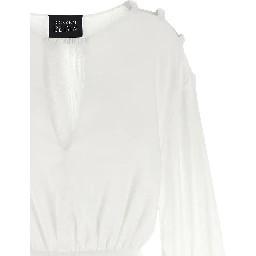 White Cotton Short Dress